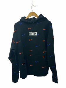 NIKE◆×KITH/Knicks Swoosh Hoodie/パーカー/L/コットン/BLK/CZ1749-010