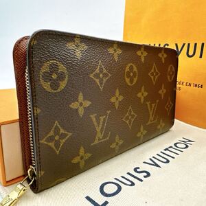 3882【ほぼ極美品】LOUIS VUITTON ルイヴィトン モノグラム ポルトモネジップ ラウンドファスナー 長財布 ウォレット M61727/TH0032