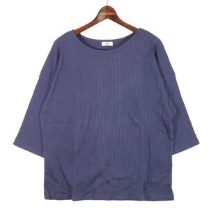 Otto オットー 春夏 7分袖 リブニット カットソー Tシャツ Sz.LL　レディース 大きいサイズ　E4T01291_6#D