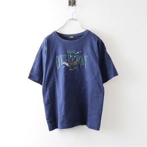 2024SS マーブルシュッド marble SUD World OTTER DAY BIG TEE カットソー/ネイビー トップス プルオーバー【2400014028003】