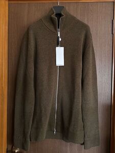 L新品57%of メゾンマルジェラ ドライバーズニット セーター ジップ カーディガン ハイネック ブルゾン 23AW L Maison Margiela 4 14 メンズ