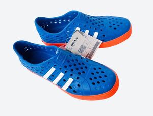 デッド!! 限定!! adidas EVA アディダス スリッポン サンダル スニーカー ブルー オレンジ 27.5 ㎝