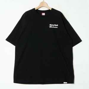 【1円スタート】メール便○ Wasted Youth x Budweiser ウェイステッド・ユース バドワイザー 半袖Tシャツ 綿100％ 黒 ブラック XL 日本製