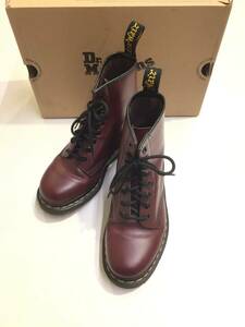 箱付 DR.MARTENS ドクターマーチン 1460 8EYELET LACE UP BOOTS 8ホールブーツ レースアップブーツ シューズ UK6 25cm チェリーレッド