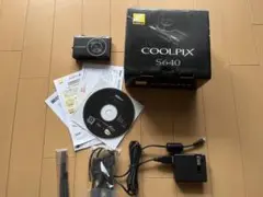 ★中古品★ニコンNikon COOLPIX S640 元箱付き ディープブラック