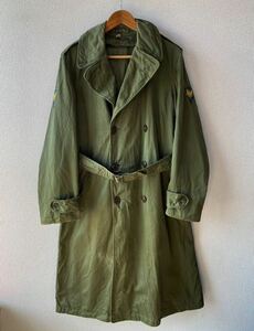 50s ビンテージ U.S.ARMY トレンチ コート S ミリタリー 米軍 オーバー コート