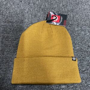 686 シックスエイトシックス　ニットキャップ ビーニー ニット帽 Beanie スタンダード　ロールアップビーニー　ゴールデンブラウン