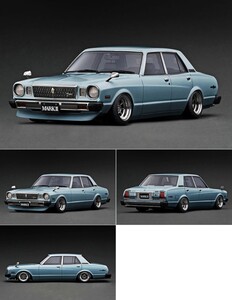 1/18 Toyota MarkII Sedan Grande (MX41) Light Blue Metallic マークⅡ セダン グランデ IG3432 IG model イグニッションモデル ブルー