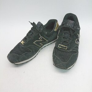 ◇ New Balance ニューバランス WL373ME2 ビッグNロゴ ローカット スニーカー サイズ24.5 ブラック レディース メンズ E