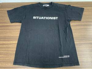 ☆11913-44 フィネス/FINESSE GE グッドイナフ SITUATIONIST 半袖 Tシャツ メンズ Lサイズ ブラック/黒☆