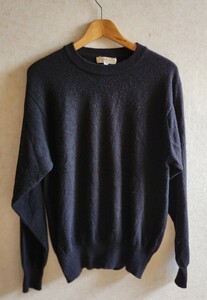 ◆送料込◆OPA　PURE CASHMERE◆メンズ　クルーネック　カシミヤセーター カシミア　Mサイズ　ブラック　USED古着