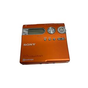 【中古品・動作未確認】SONY MD WALKMAN MZ-N910 ポータブルMDウォークマン オレンジ 箱なし L65131RF