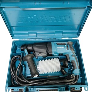 ЗЗ MAKITA マキタ 23mm 100V ハンマドリル サイドグリップ ストッパポール 集じんカップ ケース付 HR2300 ブルー やや傷や汚れあり