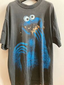 入手困難 USA製 Tシャツ COOKIE MONSTER vintage 90s ビンテージ