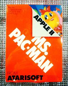 【3515】 ATARI MS.PAC-MAN 未開封品 アタリ パックマン アーケードゲーム 対応(Apple(アップル) II,II+,IIe) 