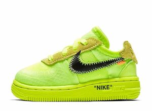 Off White Nike Air Force 1 Low "Volt" 10cm BV0854-700