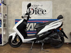 ★国内モデル！　ヤマハ　シグナスX SR　4型　セル1発　実働車　バックレスト付き　125　小型　バイ京都