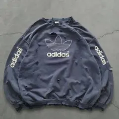 adidas vintage ダメージ ボロ スウェット ギリシャ製 2XL