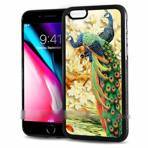 iPhone 6 Plus 6S Plus アイフォン シックス エス プラス クジャク 羽 孔雀 スマホケース アートケース スマートフォン カバー