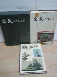 盆栽基本書2冊セット■趣味の盆栽入門　村田圭司/日本文芸社/昭和48年+盆栽のすべて　浅枝恵/農業図書/昭和48年