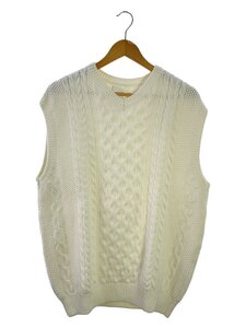 uniform experiment◆22SS/COTTON CABLE KNIT VEST/3/コットン/WHT/UE-220054//