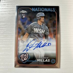 2024 Topps Chrome Drew Millas auto