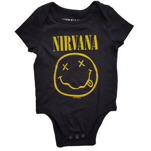 ★ニルヴァーナ ロンパース NIRVANA SMILEY (UK) 12ヵ月 正規品 ロックTシャツ ニルバーナ grunge kurt cobain