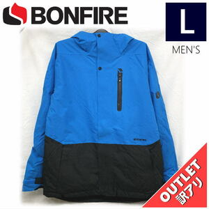 【OUTLET】 BONFIRE ETHER INSULATED JKT カラー:CYAN Lサイズ メンズ スノーボード スキー ジャケット JACKET アウトレット