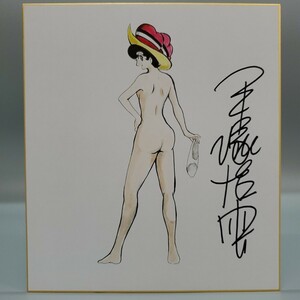 手塚治虫　リボンの騎士　カラー　水彩画　サイン　色紙　模写　き