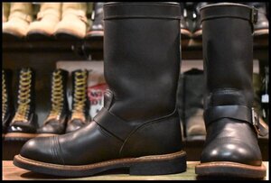 【7.5D 美品 11年】レッドウィング 8122 アイアンスミス エンジニア ブラック ハーネス 黒 キャップトゥ ブーツ redwing HOPESMORE