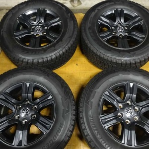 冬4本SET 会社宛 送料無料 265/65R17×7.5J 112R ブリヂストン ブリザック DM-V2 2021年製 トヨタ ハイラックス 純正アルミ 特価 NO,Z8535