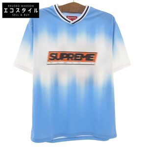 美品 Supreme シュプリーム BLUR SOCCER JERSEY Tシャツ トップス メンズ ブルー系 M 24SS