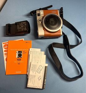 FUJIFILM フジフィルム　instax mini 90 チェキ ネオクラシック ブラウン　通電確認済み