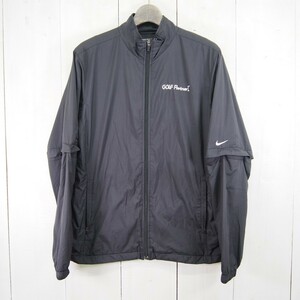 ナイキゴルフ NIKE GOLF Golf Parter 2WAY裏起毛フルジップウインドブレーカー(L)ブラック