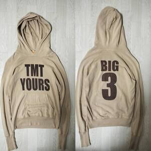 TMT/ティーエムティー/BIG 3 HOODIE/TMT YOURS/パイル地プルオーバーパーカー/両面プリント/日本製