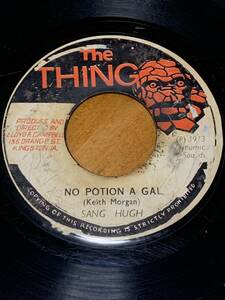 オリジナル盤 7inch シングルレコード SANG HUGH NO POTION A GAL / POTION VERSION ジャマイカ ROOTS ROCK REGGAE レゲエ 45 レア