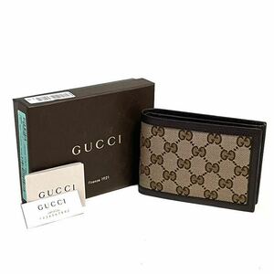 GUCCI グッチ　二つ折り財布 GGキャンバス　プレゼント