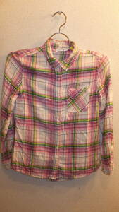 ★GAP★ギャップ長袖レディーストップスシャツサイズ10　Kids Ladies Long sleeve tops shirts　着丈約60Cm　USED IN JAPAN