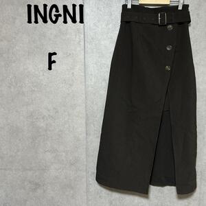 【INGNI】（F）ロングスカート＊中にミニスカート＊フォーマル＊脱着2ヶ所