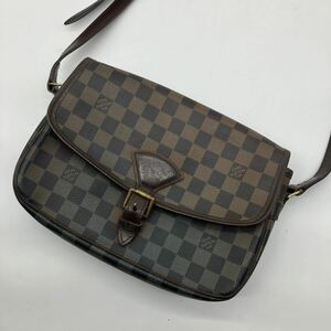 希少 LOUIS VUITTON ルイヴィトン ソローニュ ダミエ エベヌ ショルダーバッグ 斜めがけ クロスボディ 