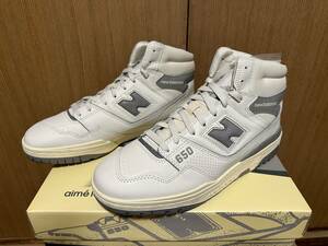 正規 New balance BB650 × Aime Leon Dore 27.5cm ニューバランス 650 RA1 エメ レオン ドレ white grey コラボ