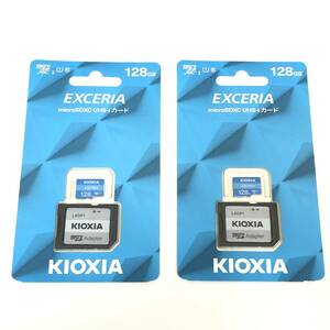1円〜 未開封 未使用 2枚セット 128GB KIOXIA EXCERIA micro SDXC UHS-I カード キオクシア KCB-MC128GA