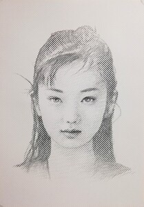 松原健治 新作 ドローイング 原画 「ICHIMATSU 83」A4 