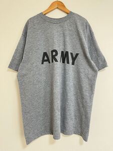 US.ARMY アメリカ軍　ARMYプリント　半袖Tシャツ　100%ポリエステル　トレーニングウェア メンズL〜　大きめ【美品】