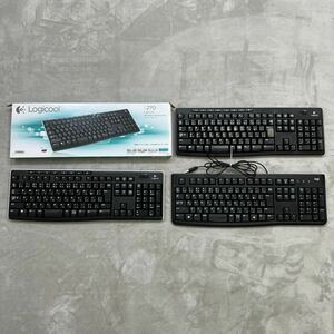 現状品 動作未確認 まとめ売り 3個 Logicool ロジクール キーボード K270 K120 ワイヤレス 有線