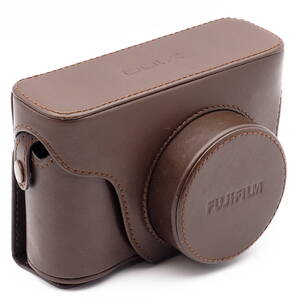 FUJIFILM LEATER CASE LC-X100S Brown for X100 X100S X100T 中古お安め 富士フイルム 革ケース 分割可能 ボトムケースのみ使用OK