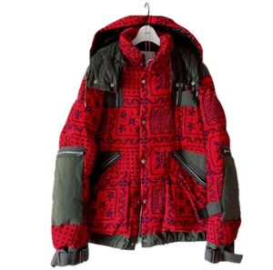 sacai reyn spooner down jacket 赤 size2 サカイ　ダウンジャケット