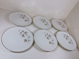 1102 Noritake ノリタケ 6312 皿 プレート 食器 花柄 