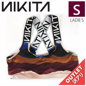 【OUTLET】 SKY DIVE PRINTED BRA MOUNTAIN SCAPE Sサイズ ニキータ レディース スポブラ スポーツブラ ブラ 型落ち 日本正規品