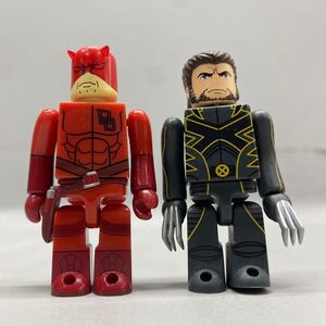 Y■非売品■ KUBRICK キューブリック X-MEN2 ウルヴァリン デアデビル フィギュア 2個 DVD特典 2003 MARVEL 映画 キャラクター